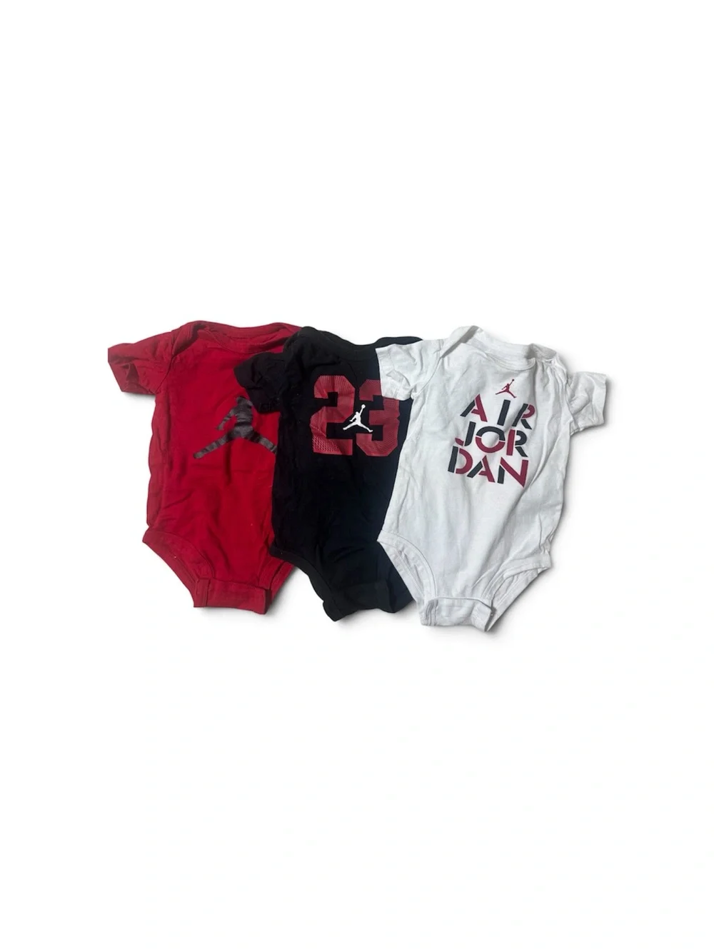 Jordan Baby Bodysuit 3-Pack in Red, Black, White